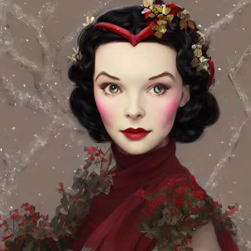 Prompt: vivien leigh as snow white, au naturel, hyper detailed, digital art, trending in artstation, cinematic lighting, studio quality, smooth render, unreal engine 5 rendered, octane rendered, art style by klimt and nixeu and ian sprigger and wlop and krenz cushart