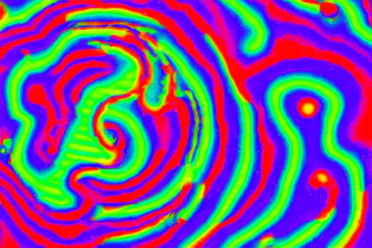 Prompt: an ultrasound of the first prismatic child made of perlin noise born in latent space