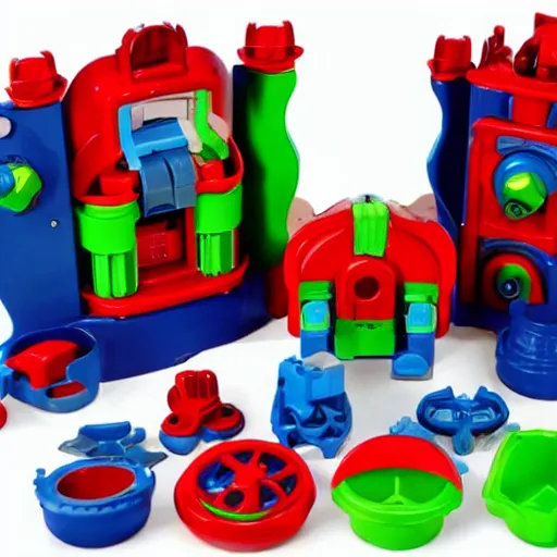 Prompt: Fisher Price doomsday device set