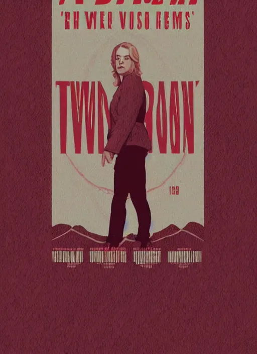 Image similar to twin peaks movie poster art by tim jacobus