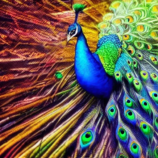 rainbow peacocks