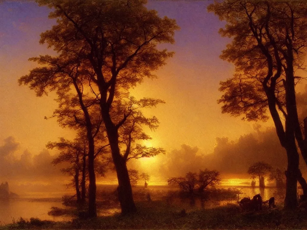 Image similar to 🌅 by albert bierstadt