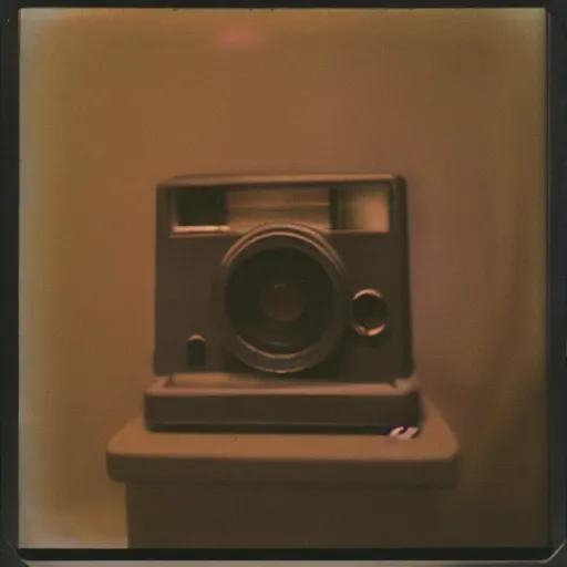 Prompt: polaroid picture of the monster in the corner of my bedroom!