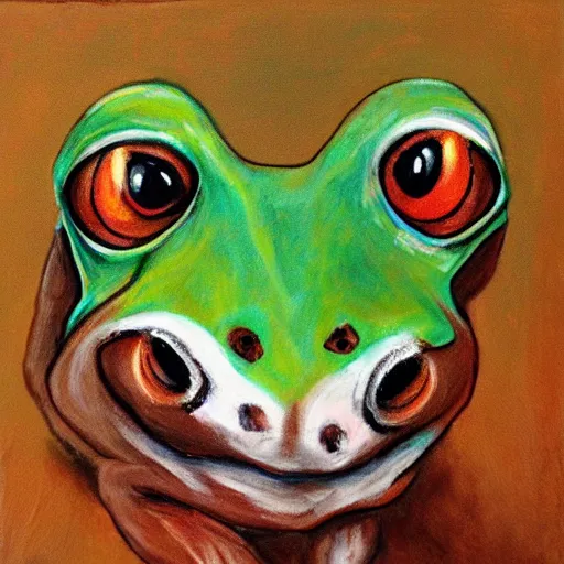 Prompt: portrait frog dog