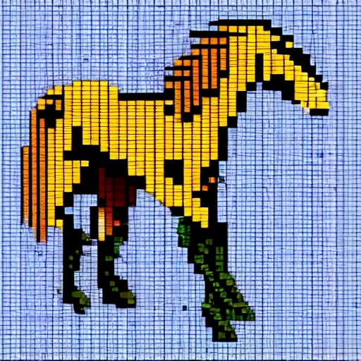 Prompt: horse, 8 bit, pixel art