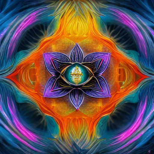 Image similar to a giant lotus flower, mystical, astral, digital art, concept art, 16k resolution, 4K hd, symmetrical portrait