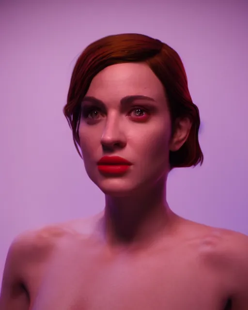 Image similar to arcane portrait of a movie star, cinematic lighting, octane render, unreal engine 5