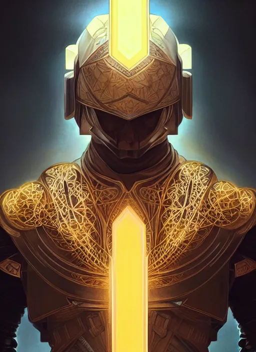 Prompt: Symmetry!! portrait of a arabian man, warrior in sci-fi armour, tech wear, glowing lights!! sci-fi, intricate, elegant, highly detailed, digital painting, artstation, concept art, smooth, sharp focus, illustration, art by artgerm and greg rutkowski and alphonse mucha