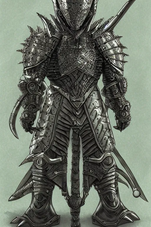 Image similar to armoured warrior, symmetrical, highly detailed, digital art, cactus themed armour, sharp focus, trending on art station, kentaro miura manga art style