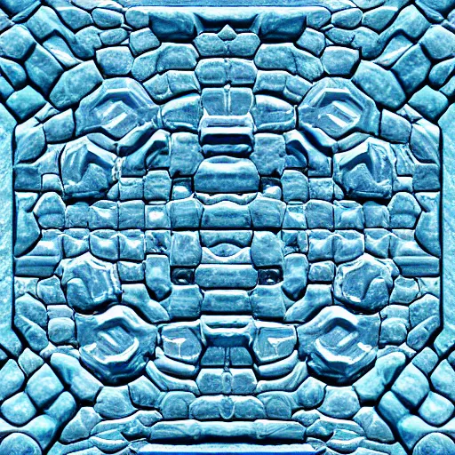 Image similar to hand painted ice dungeon texture with perfect details, symmetry, digital art