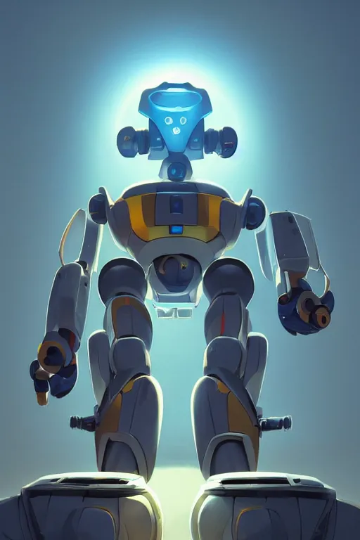 Image similar to metabots medabots medarotto medarot robot minimalist comics, behance hd by jesper ejsing, by rhads, makoto shinkai and lois van baarle, ilya kuvshinov, rossdraws global illumination ray tracing hdr radiating a glowing aura