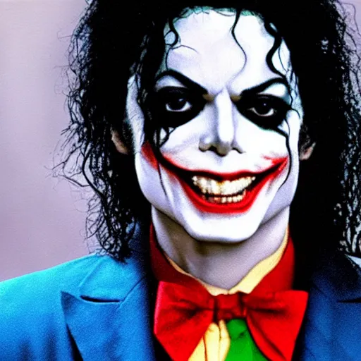 Image similar to michael Jackson as the Joker