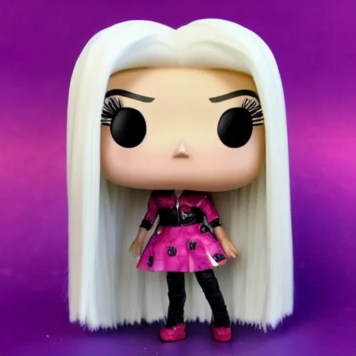 Prompt: Rosé of blackpink as a funko pop doll