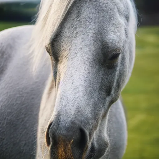 Prompt: a talking horse