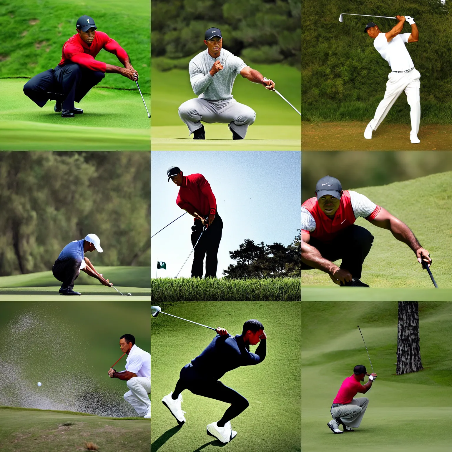 Prompt: crouching tiger woods hidden dragon