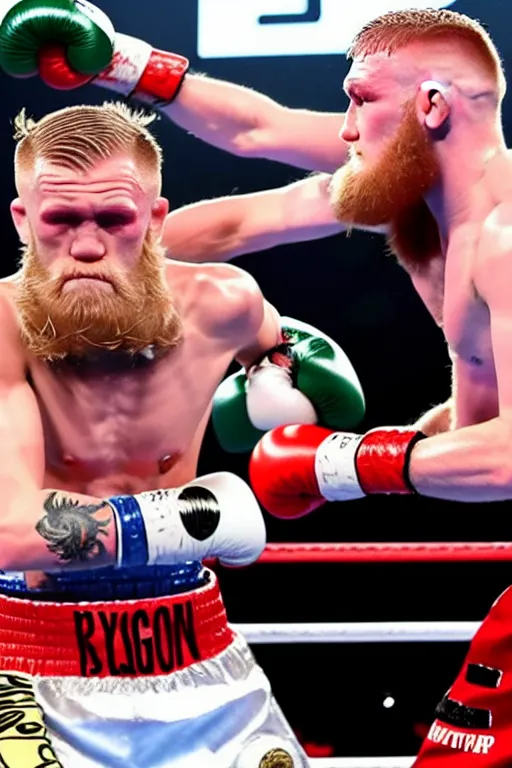 Image similar to jake paul boxing conner mcgregor