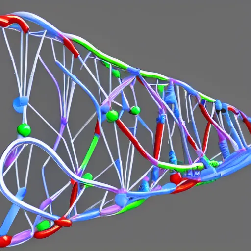 Image similar to dna double - stranded structure