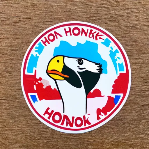 Image similar to honk honk am goose sticker