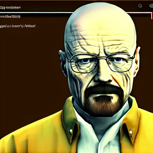 Prompt: walter white in garry's mod, screenshot