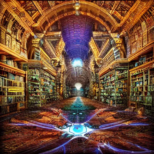 Image similar to the akashic records hyperdetailed photorealism HDR 8k resolution extremely intriguing Sapiential Divine Imagination