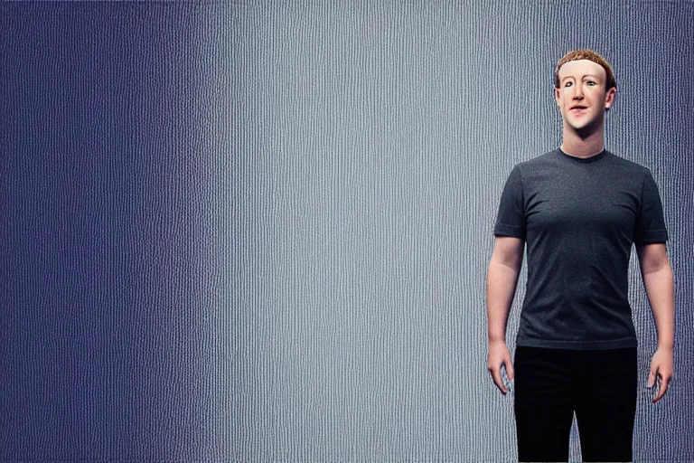 Image similar to Mark zuckerberg wearing matrix clothing, against a background of programming codes. ultra-detailed, UHD, 8k, octane render