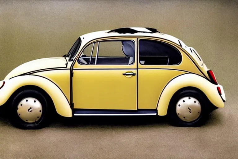 Image similar to gustav klimt vw beetle