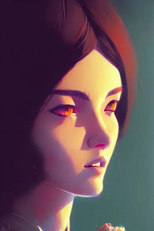 Image similar to a ultradetailed painting of a woman whos head is a tv by greg rutkowski, ilya kuvshinov and makoto shinkai trending on artstation