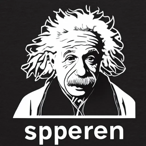 Image similar to supreme einstein merch