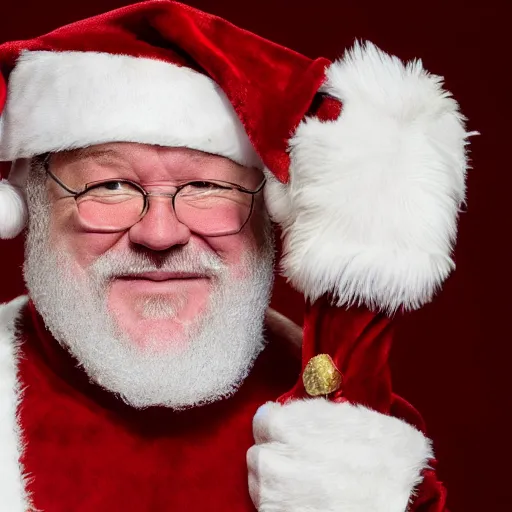 Prompt: Ray Winstone as Santa Claus