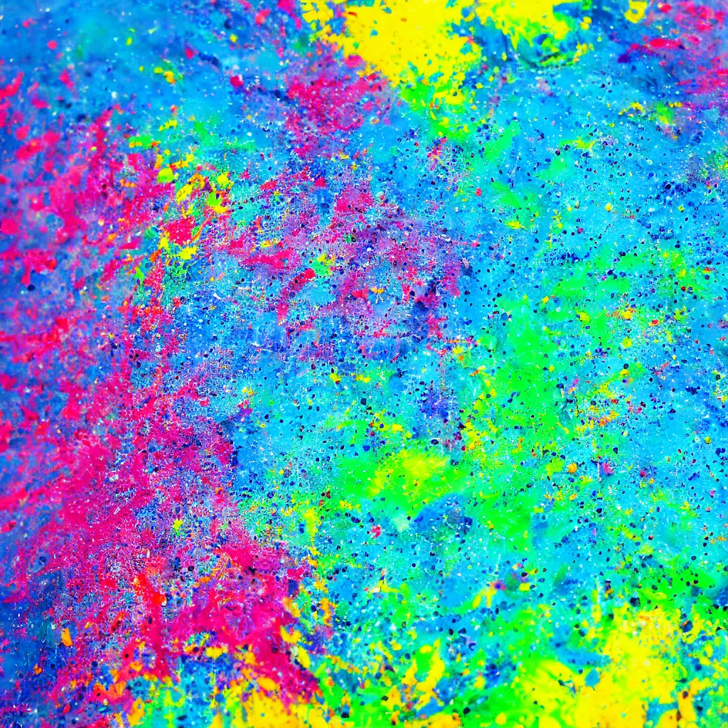 Image similar to epic paint splatter in water