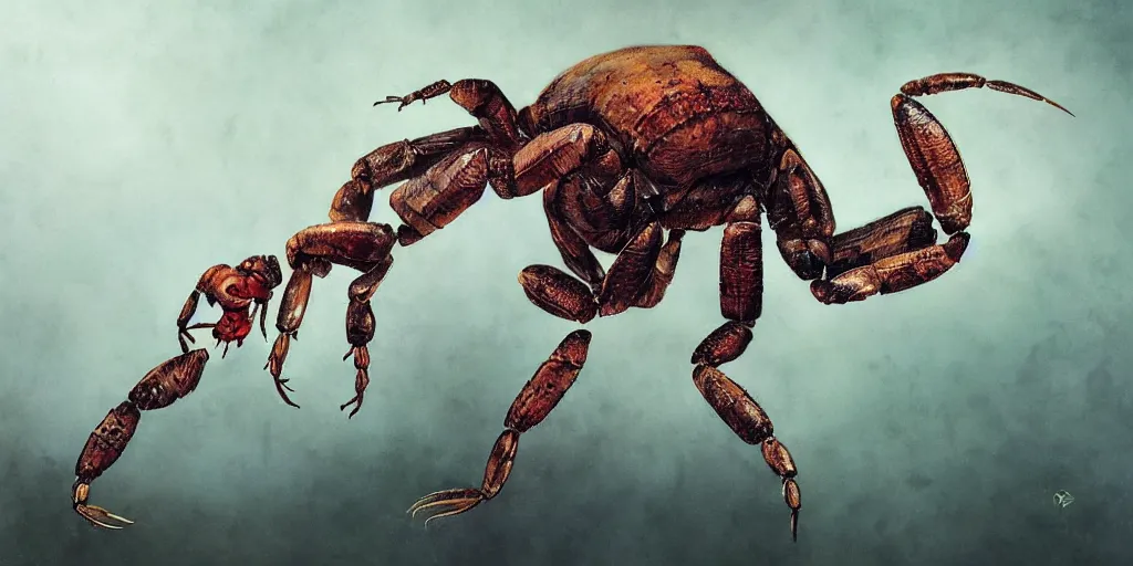 Image similar to The end of an scorpion, by ryohei hase