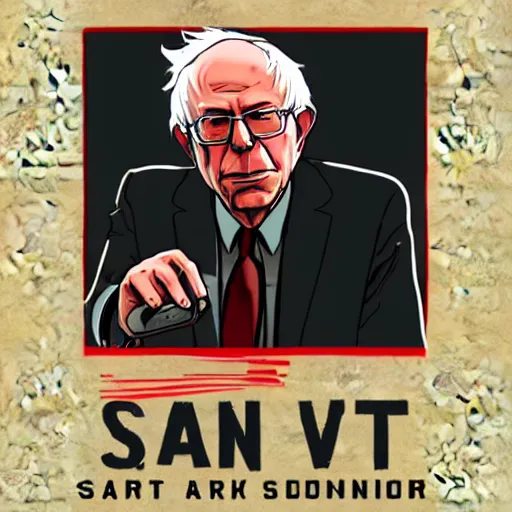 Image similar to bernie sanders gta v art