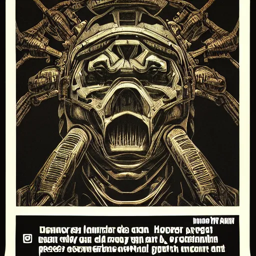 Image similar to doomguy portrait by goya and escher and hogarth, illusion surreal art, highly conceptual figurative art, intricate detailed illustration, controversial poster art, polish poster art, geometrical drawings, no blur