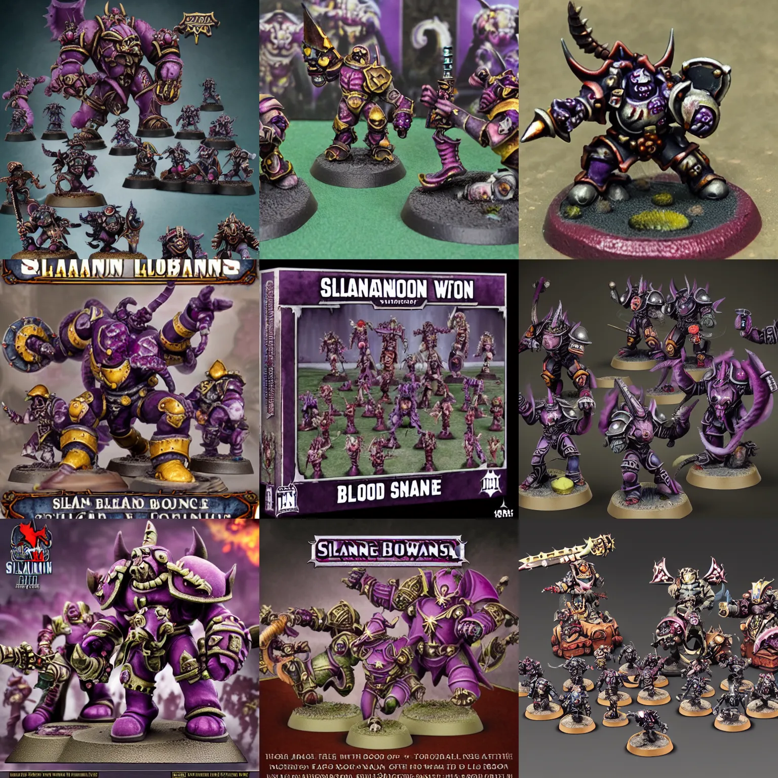 Prompt: slaanesh blood bowl