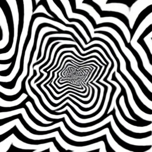 Image similar to optical illusion black and white