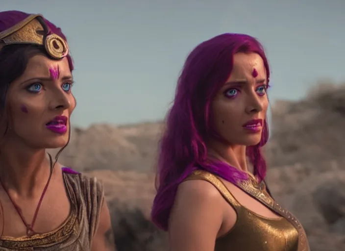 Image similar to film still of leela in the new scifi movie, 4 k