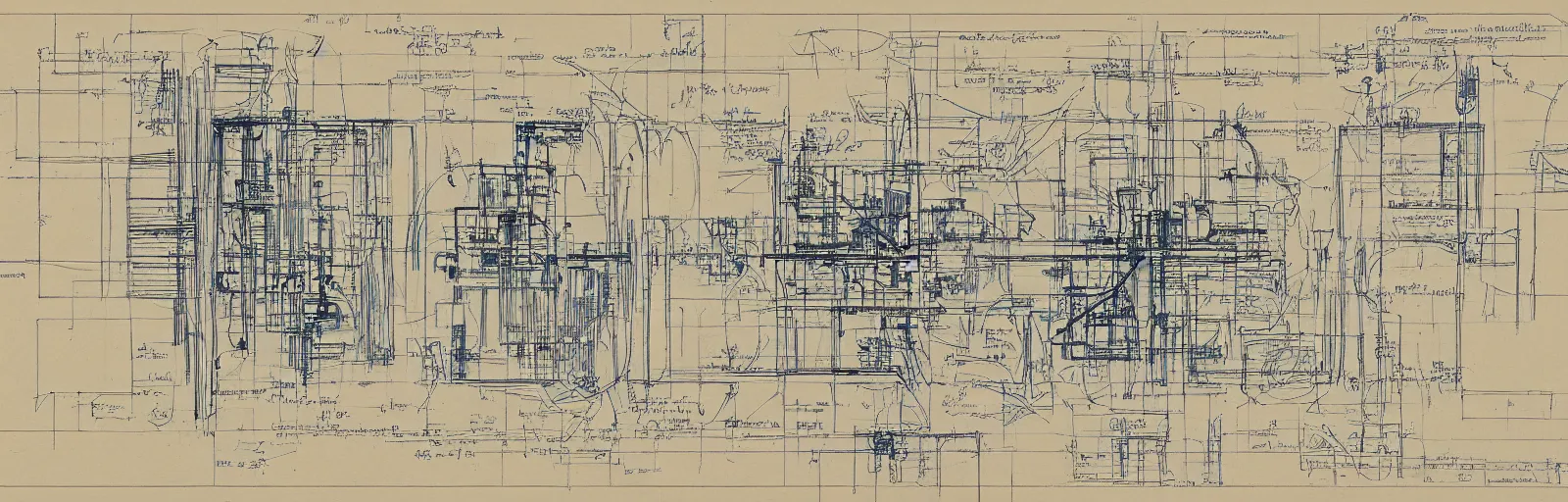 Image similar to blueprints for a timetravel machine