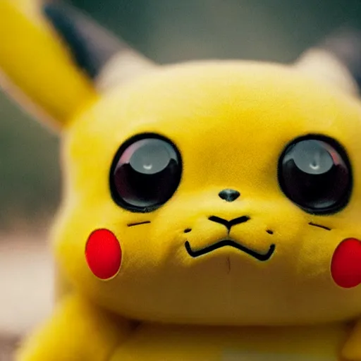 Image similar to national geographic professional photo of pikachu, award winning