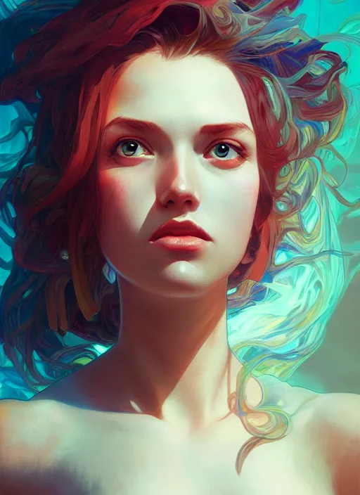 Image similar to miss fortune, half body shot, path traced, realistic, highly detailed, high quality, digital painting, hd, alena aenami, lilia alvarado, shinji aramaki, karol bak, alphonse mucha, tom bagshaw