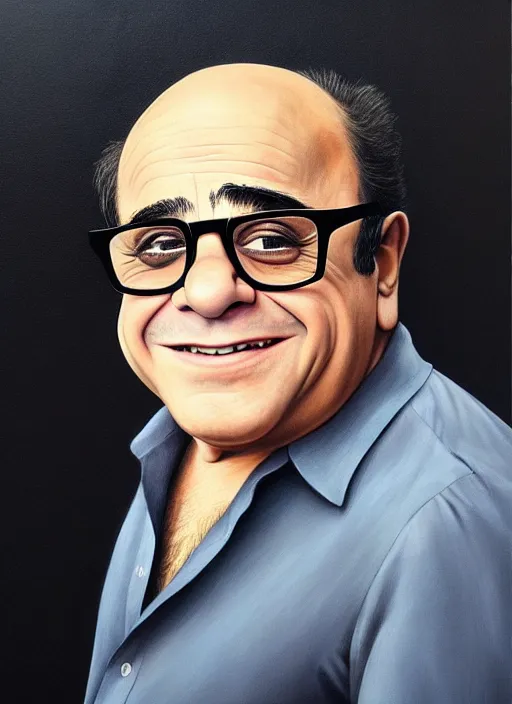 Image similar to photo of a gorgeous young Danny Devito in the style of stefan kostic, realistic, sharp focus, 8k high definition, insanely detailed, intricate, elegant, art by stanley lau and artgerm