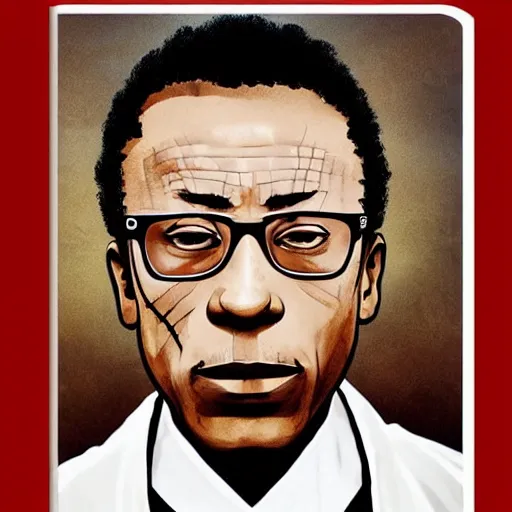 Image similar to gustavo fring as a samurai based and redpilled