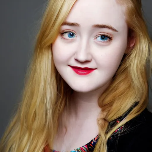 Image similar to portrait of actress Kathryn Newton dslr photo