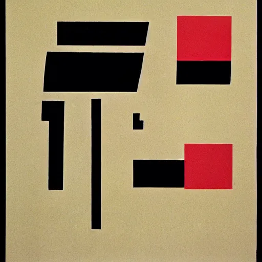Image similar to A suprematist poster for Rambo