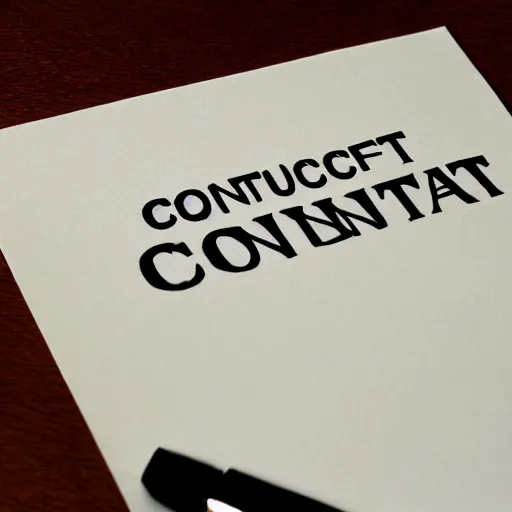 Image similar to contract