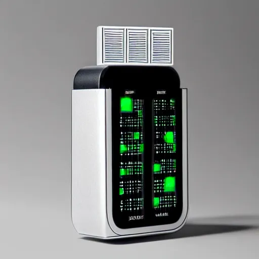 Image similar to “Futuristic pocket synthesizer designed by Dieter Rams”