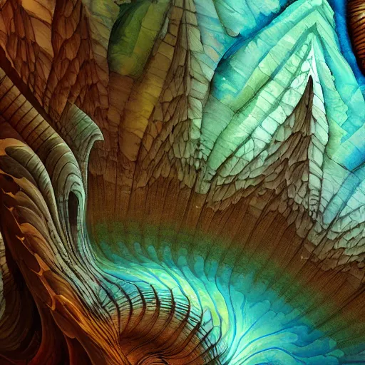 Prompt: beautiful watercolor painting of a 3 d mandelbulb, stunning, 4 k