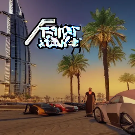 Prompt: gta : dubai. alternative, spiritual, ephemeral vibe