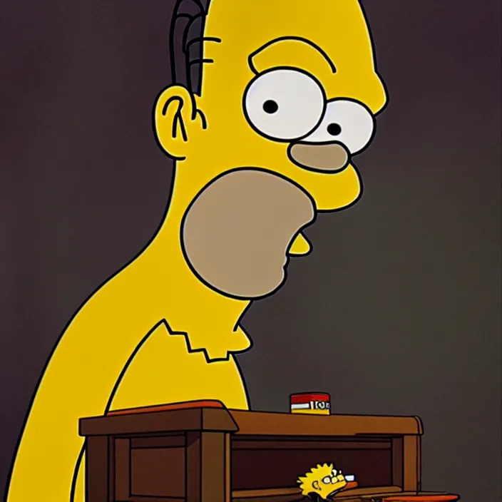 Prompt: Homer Simpson with a stern look in Monster’s Inc., Pixar, diffuse lighting, fantasy, intricate, elegant, highly detailed, lifelike, photorealistic, digital painting, artstation, illustration, concept art, smooth, sharp focus, art by John Collier and Albert Aublet and Krenz Cushart and Artem Demura and Alphonse Mucha