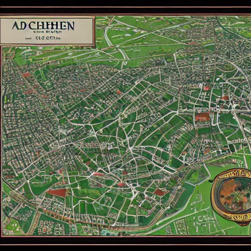 Image similar to a map of aachen.