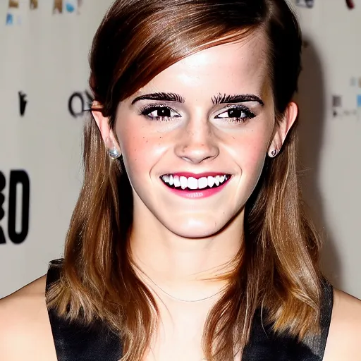 Image similar to Emma Watson smiling 8k